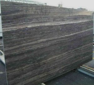 silver dark travertine